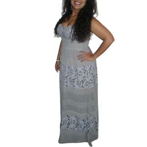 BCBG Generation Gray formal Dress, Strapless, Long, Fabulous